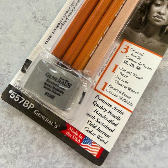 🌼 General’s Charcoal Pencil Set 557BP NWT - Picture 3 of 4